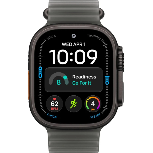 Умные часы Apple Watch Ultra 4 49mm Titanium Case with Ocean Band (Цвет: Black / Translucent Black)