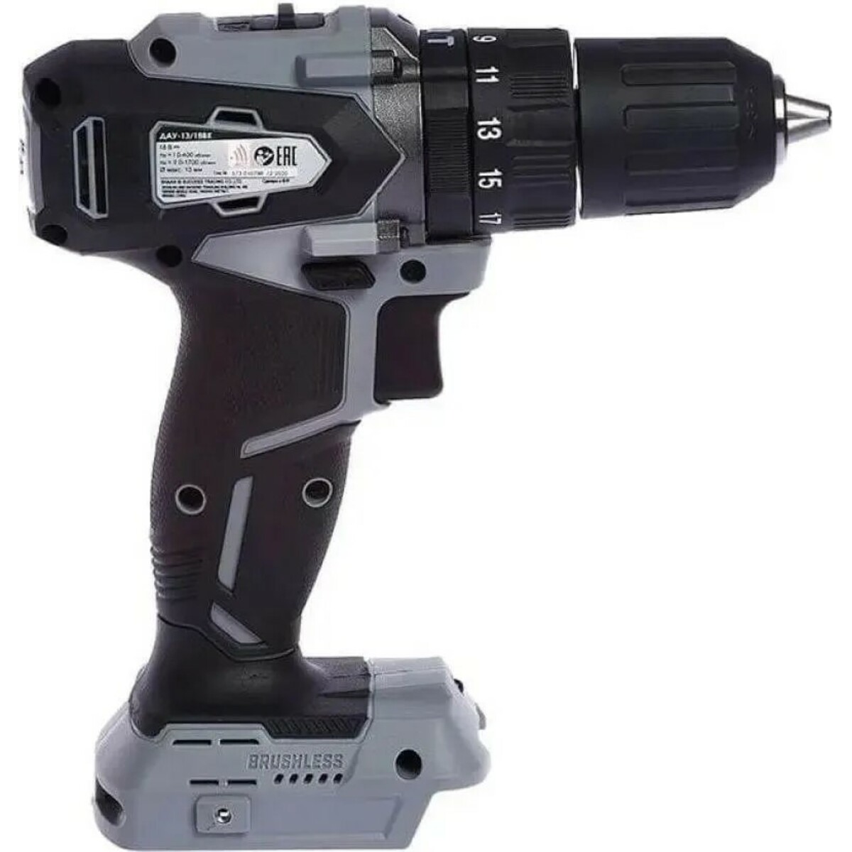 Дрель-шуруповерт Интерскол ДАУ-13/18ВК (Цвет: Gray)