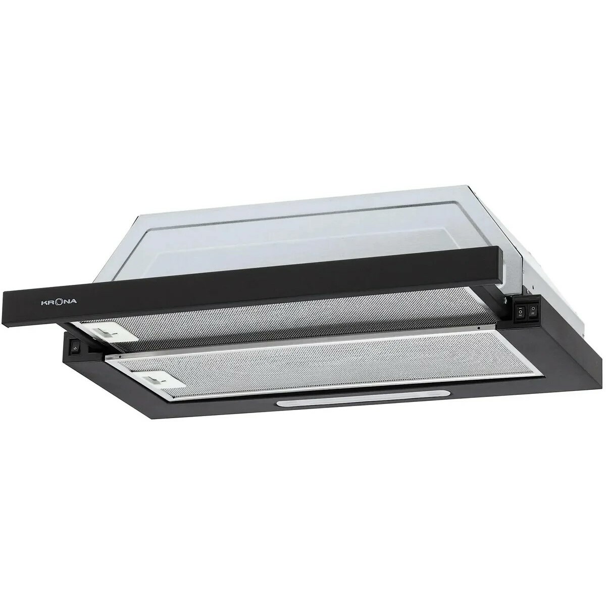 Вытяжка встраиваемая Krona KERRY 600 BLACK PB, черный 