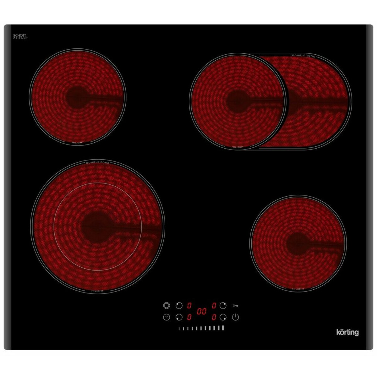 Варочная панель Korting HK 62550 B, черный