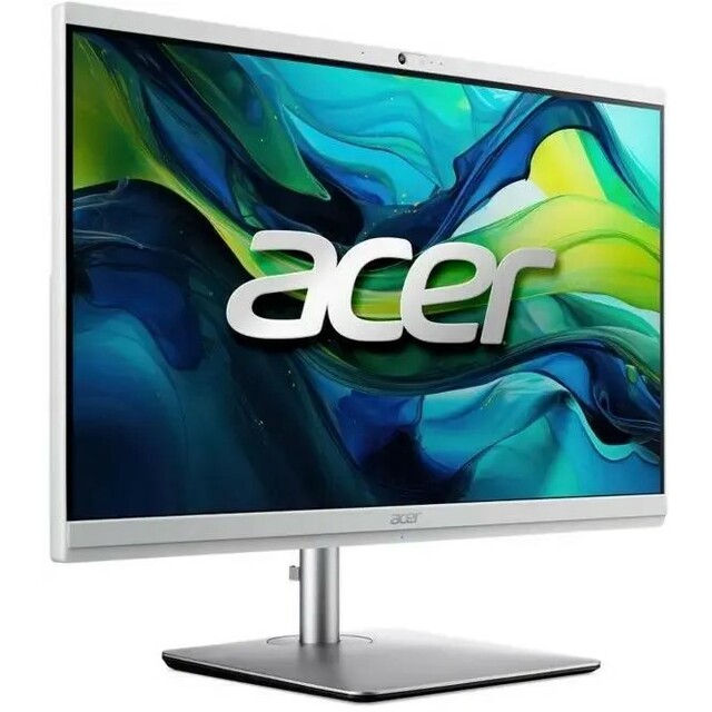 Моноблок Acer Aspire C24-195ES (Core Ultra 7 155U 1.7Ghz/16Gb DDR5/SSD 512Gb/Intel Graphics/23.8 /FHD (1920x1080)/Eshell/keyboard+mouse/silver/WiFi/BT/Cam) 