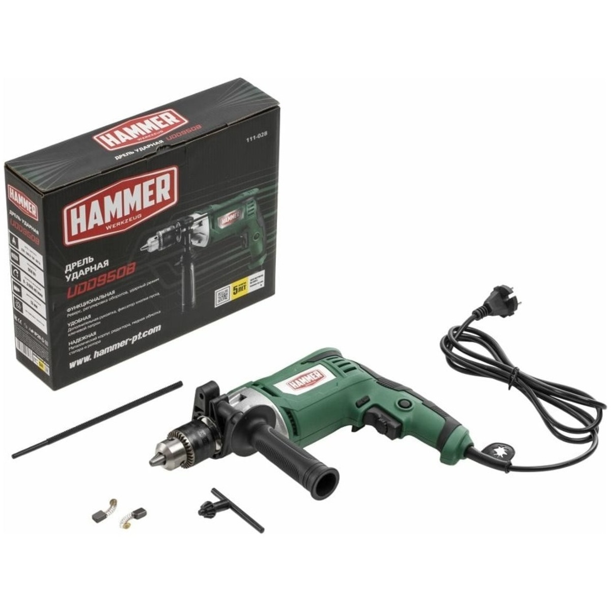 Дрель ударная Hammer UDD950B (Цвет: Green)