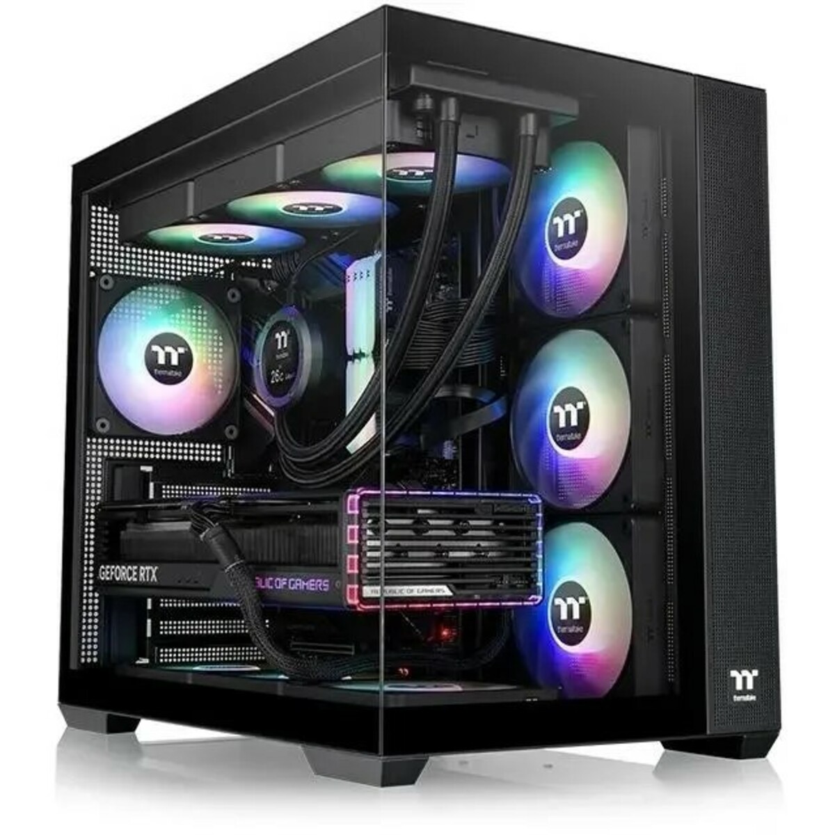 Корпус Thermaltake View 380 TG ARGB, черный 