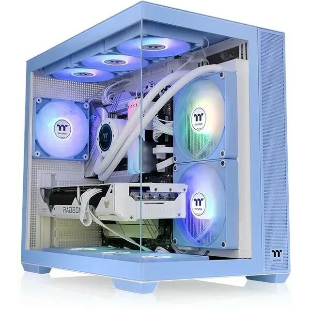 Корпус Thermaltake View 380 TG ARGB Hydrangea (Цвет: Blue)