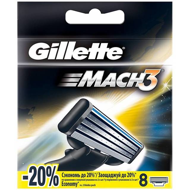 Сменная кассета Gillette Mach3 Turbo  (упак.:8шт)