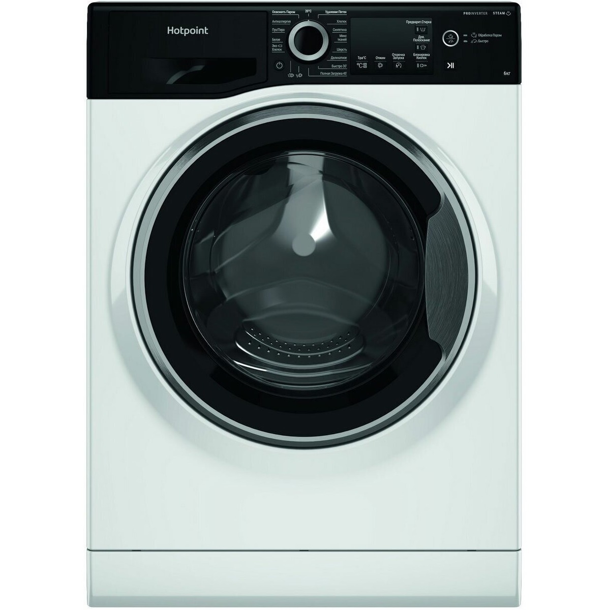 Стиральная машина Hotpoint NSB 6039 ZS VE RU (Цвет: White / Black)