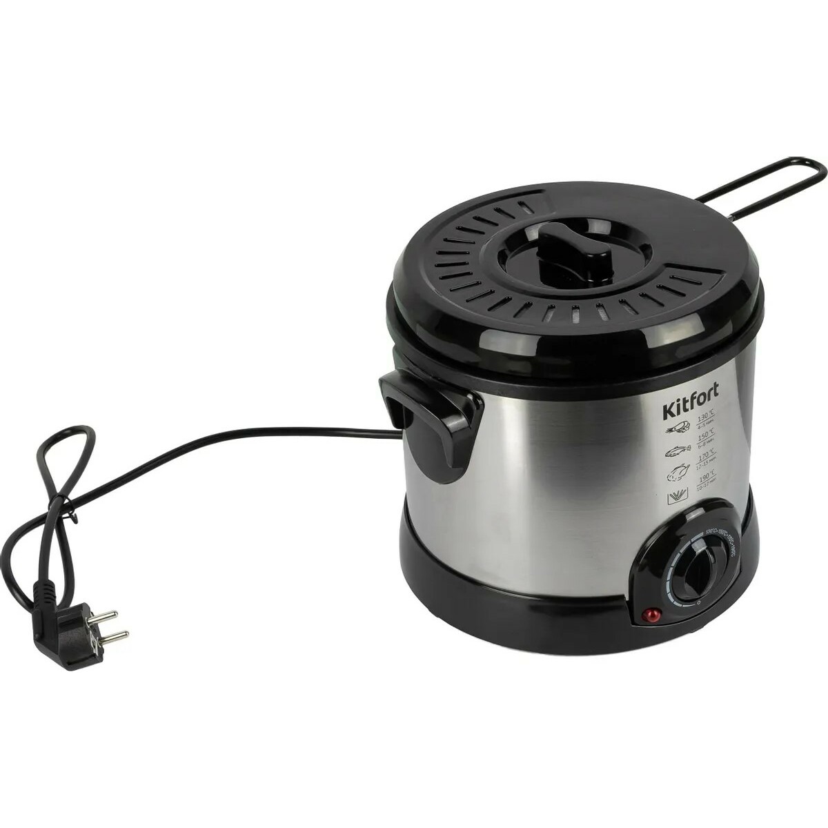 Фритюрница Kitfort KT-2011 (Цвет: Silver/Black)
