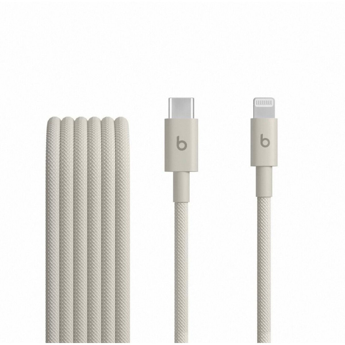 Кабель Beats USB-C to Lightning Woven Cable (1.5 m), бежевый