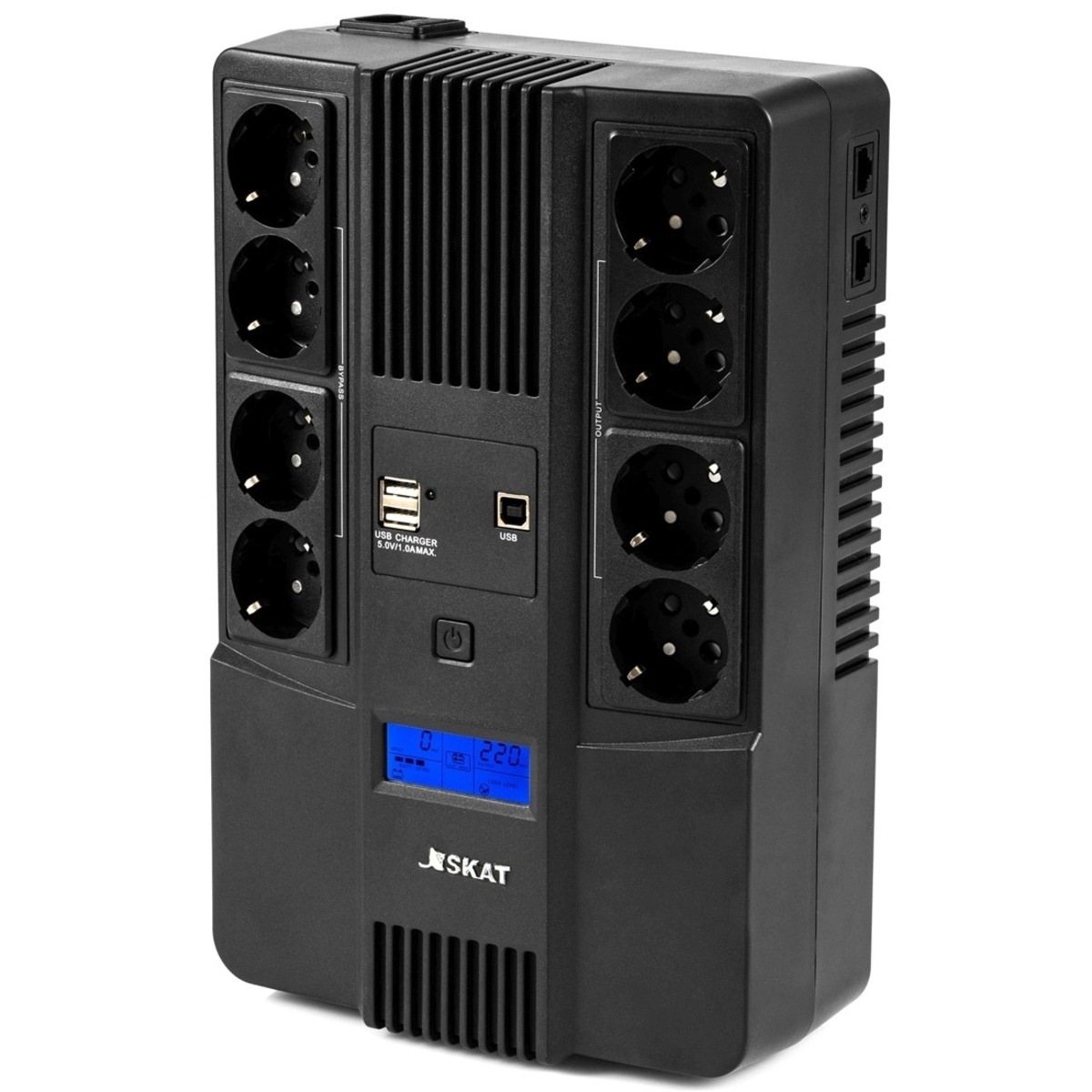 Источник бесперебойного питания Бастион SKAT-UPS 800-AID-IN-1x9-8