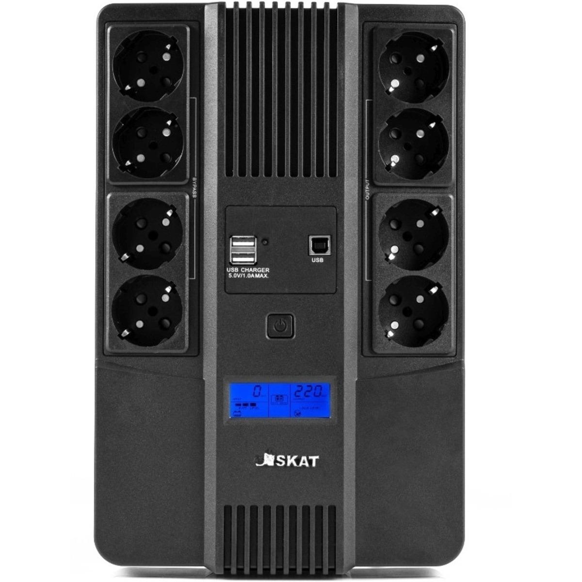 Источник бесперебойного питания Бастион SKAT-UPS 800-AID-IN-1x9-8