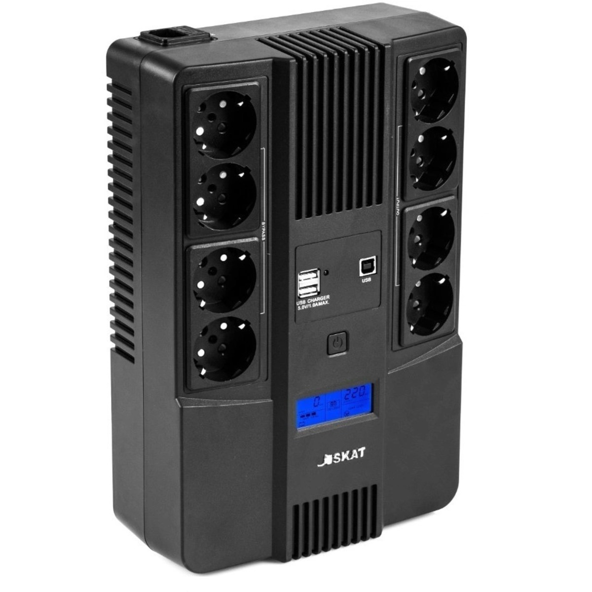 Источник бесперебойного питания Бастион SKAT-UPS 800-AID-IN-1x9-8