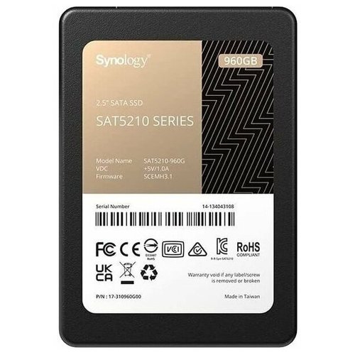 SSD жесткий диск Synology 960 ГБ SATA SAT5210-960G