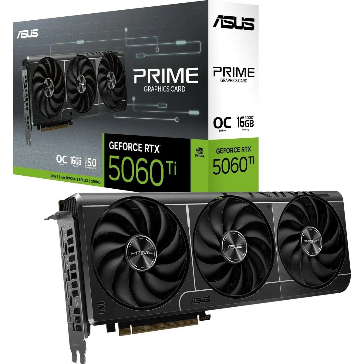 Видеокарта ASUS GeForce RTX 5060 Ti Prime OC 16Gb (PRIME-RTX5060TI-O16G)