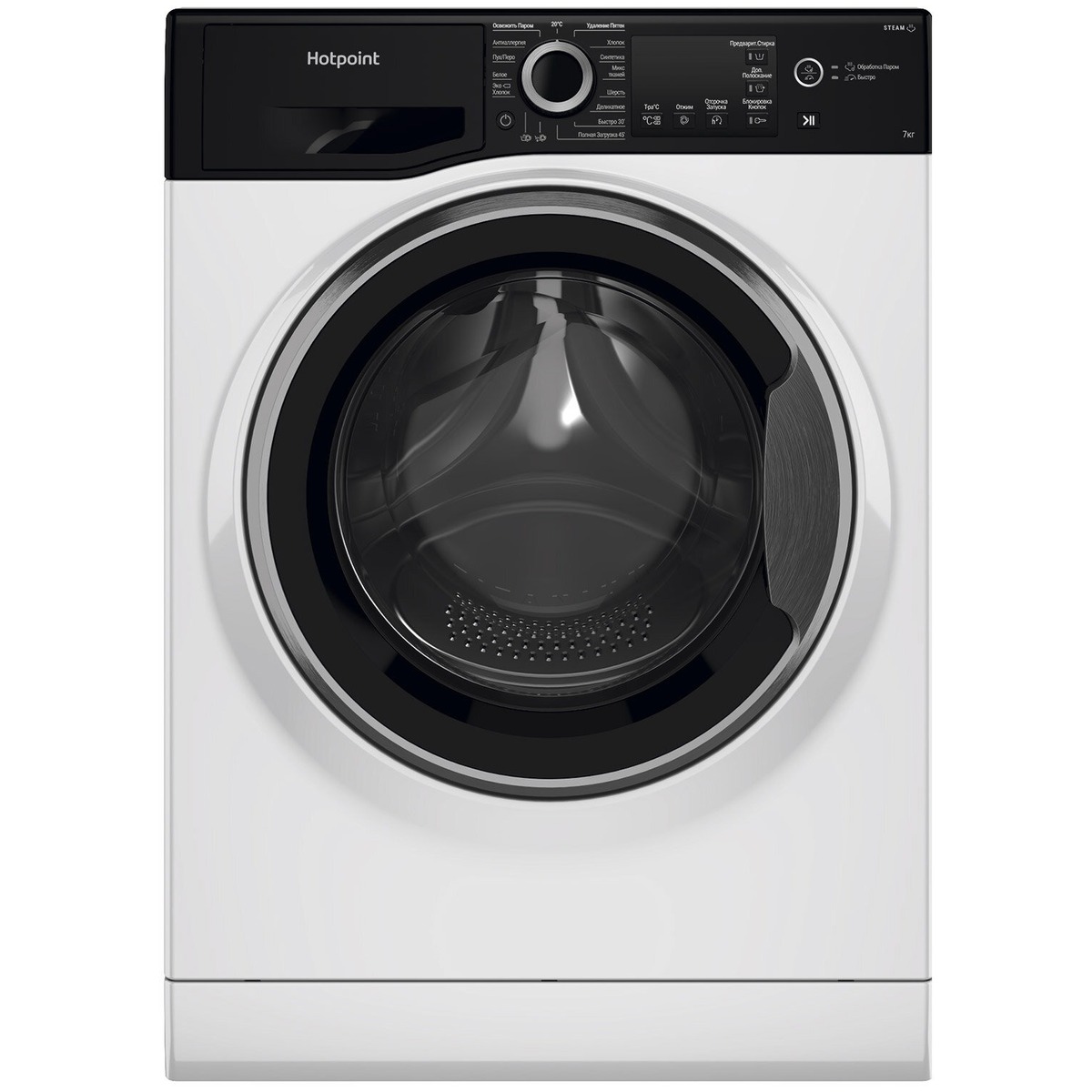 Стиральная машина Hotpoint NSB 7225 ZS V RU, белый - купить в СПб по  выгодным ценам с доставкой (Артикул 00368847)