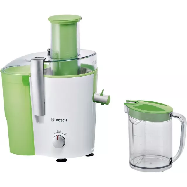 Соковыжималка центробежная Bosch MES25G0 (Цвет: White / Green) Соковыжималка центробежная Bosch MES25G0 (Цвет: White / Green)