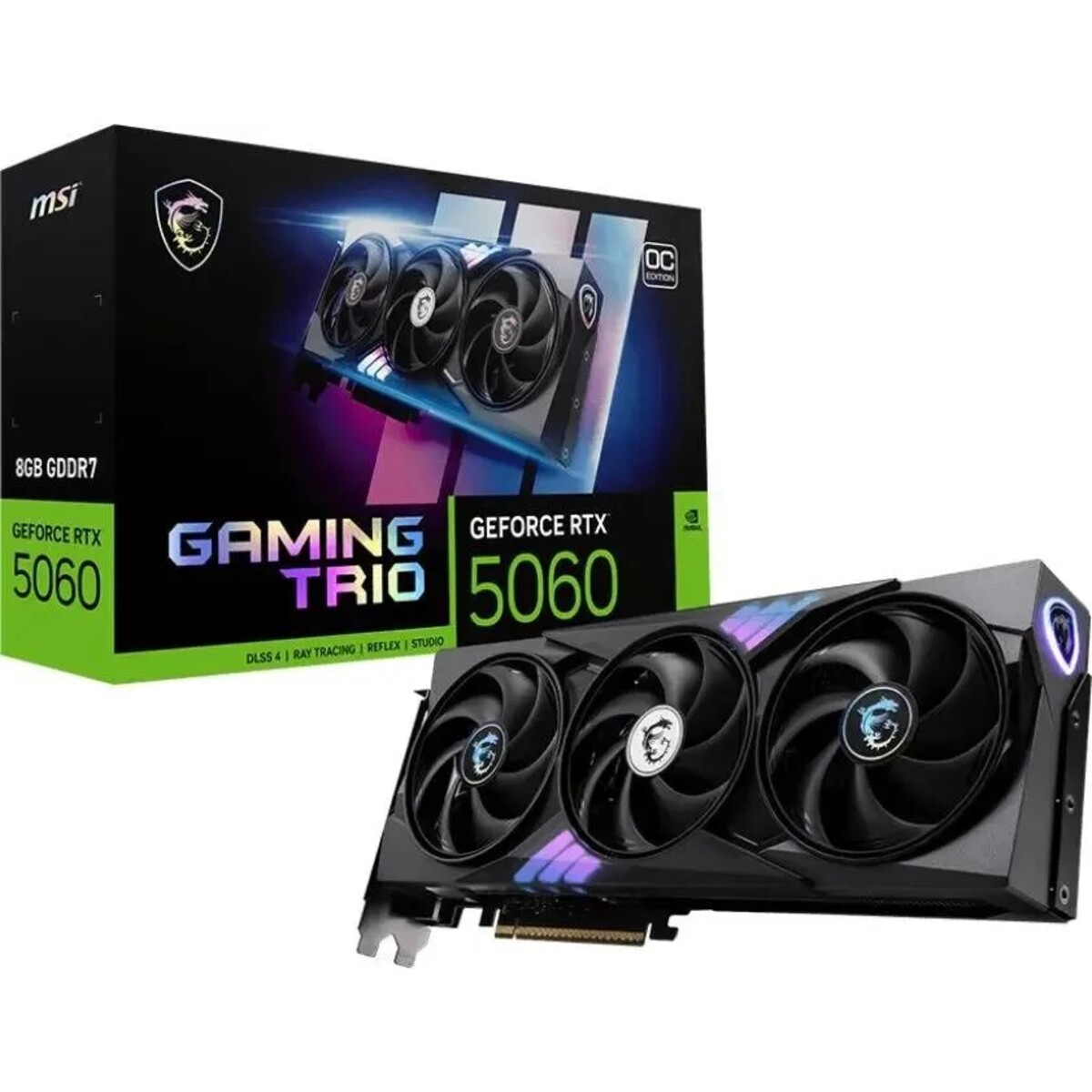 Видеокарта MSI GeForce RTX 5060 8G GAMING TRIO OC