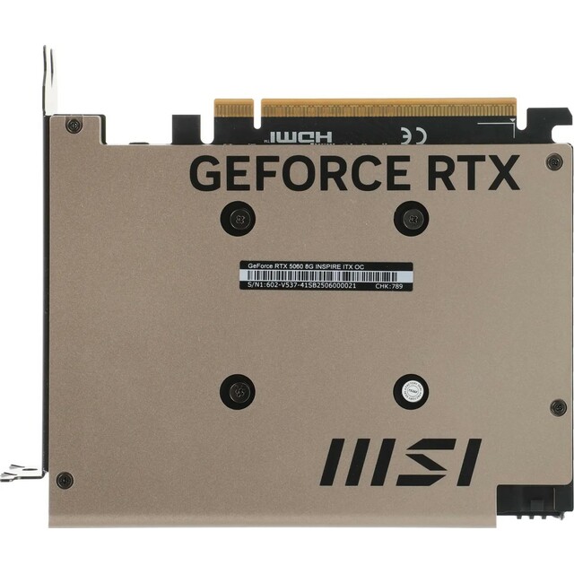 Видеокарта MSI GeForce RTX 5060 8G INSPIRE ITX OC