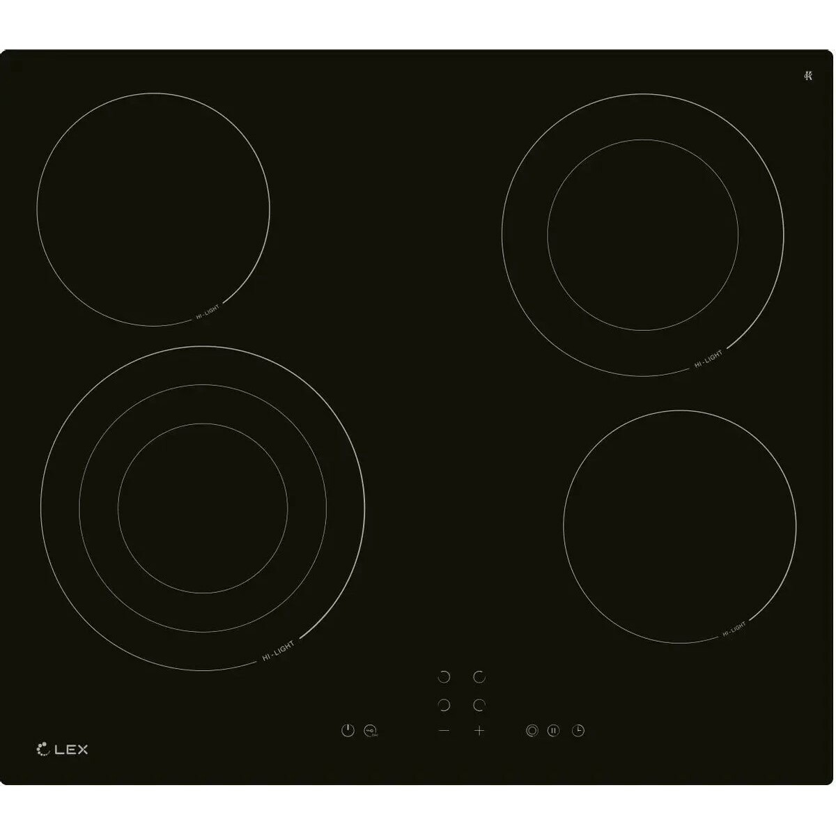 Варочная панель Lex EVH 642B BL, черный